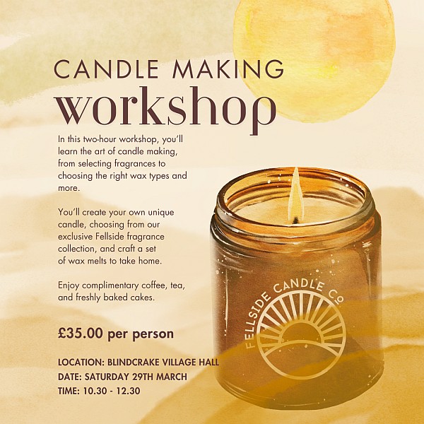 Candlemaking Workshop at Blindcrake Village Hall Sat 29th Mar 2025